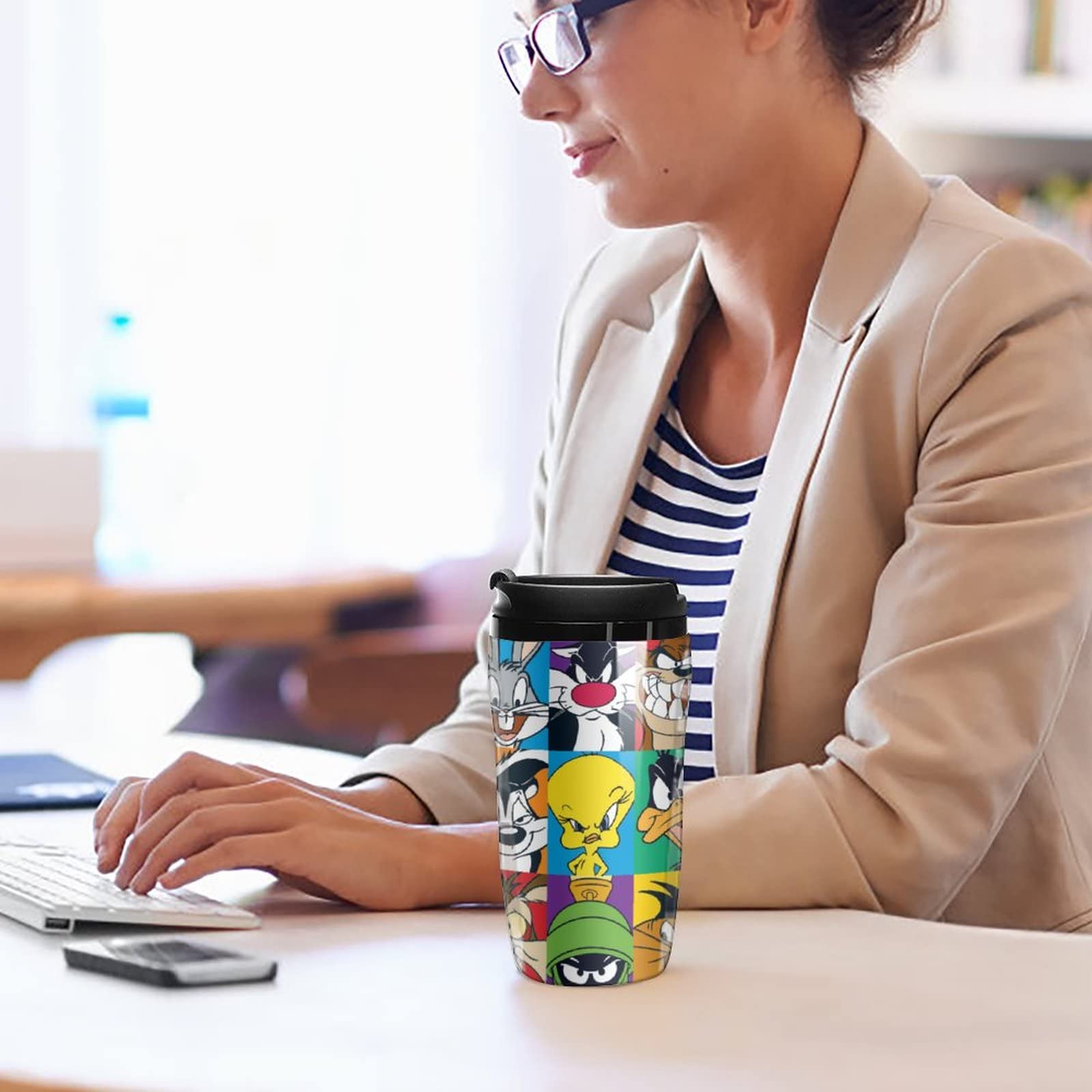 Amazon.co.jp: ルーニーテューンズ コーヒーカップ 保冷・保温真空断熱